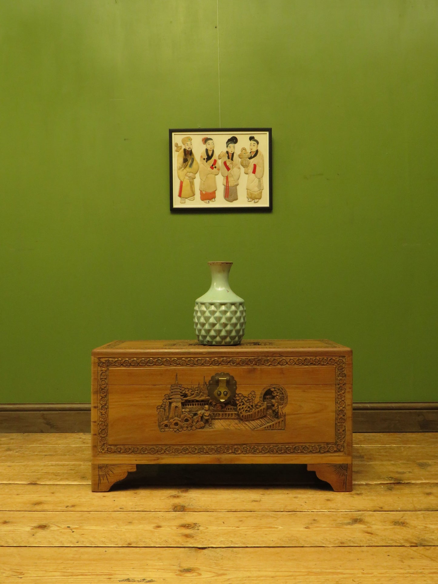 Chinese Carved Blanket Chest