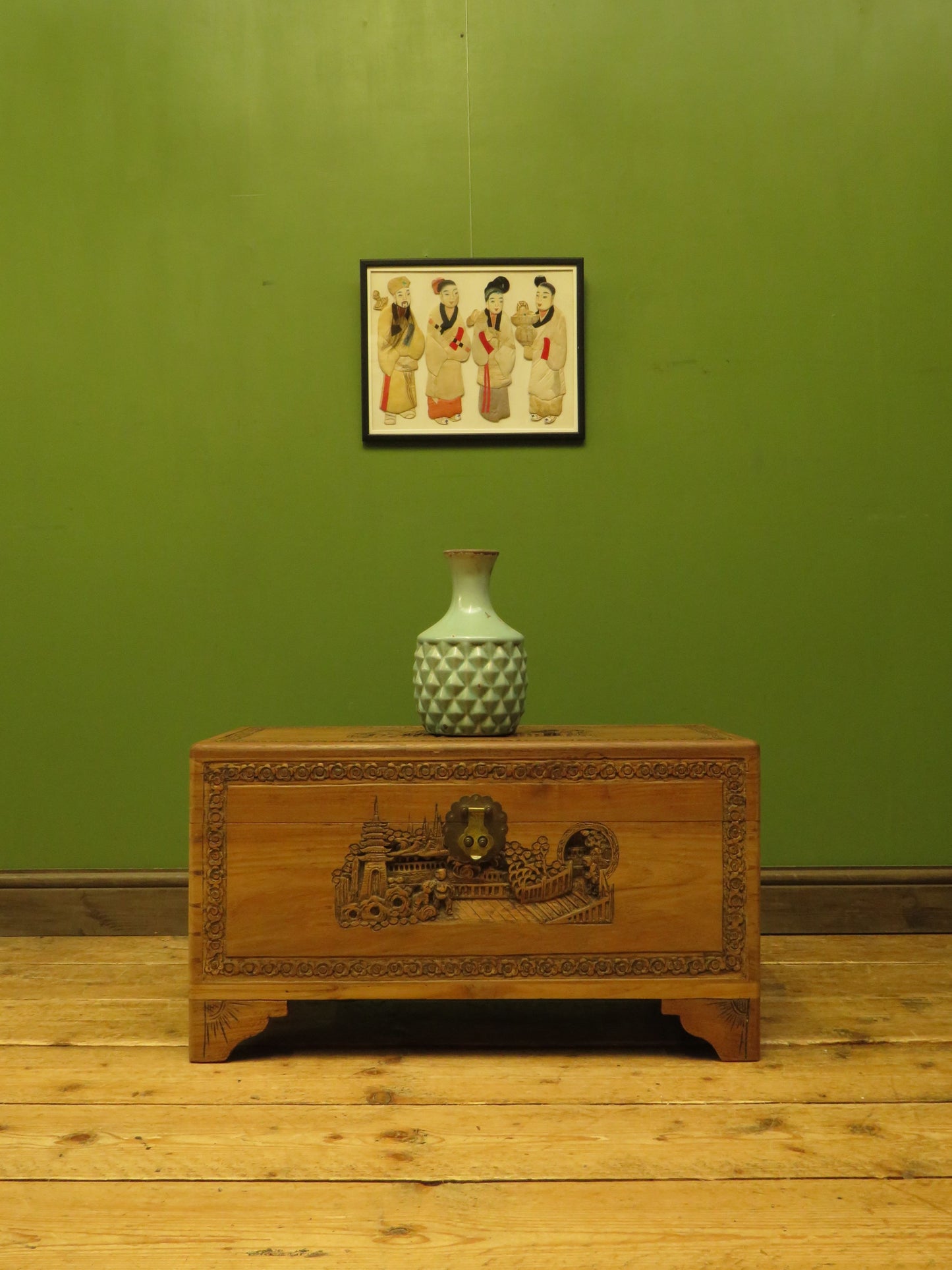 Chinese Carved Blanket Chest