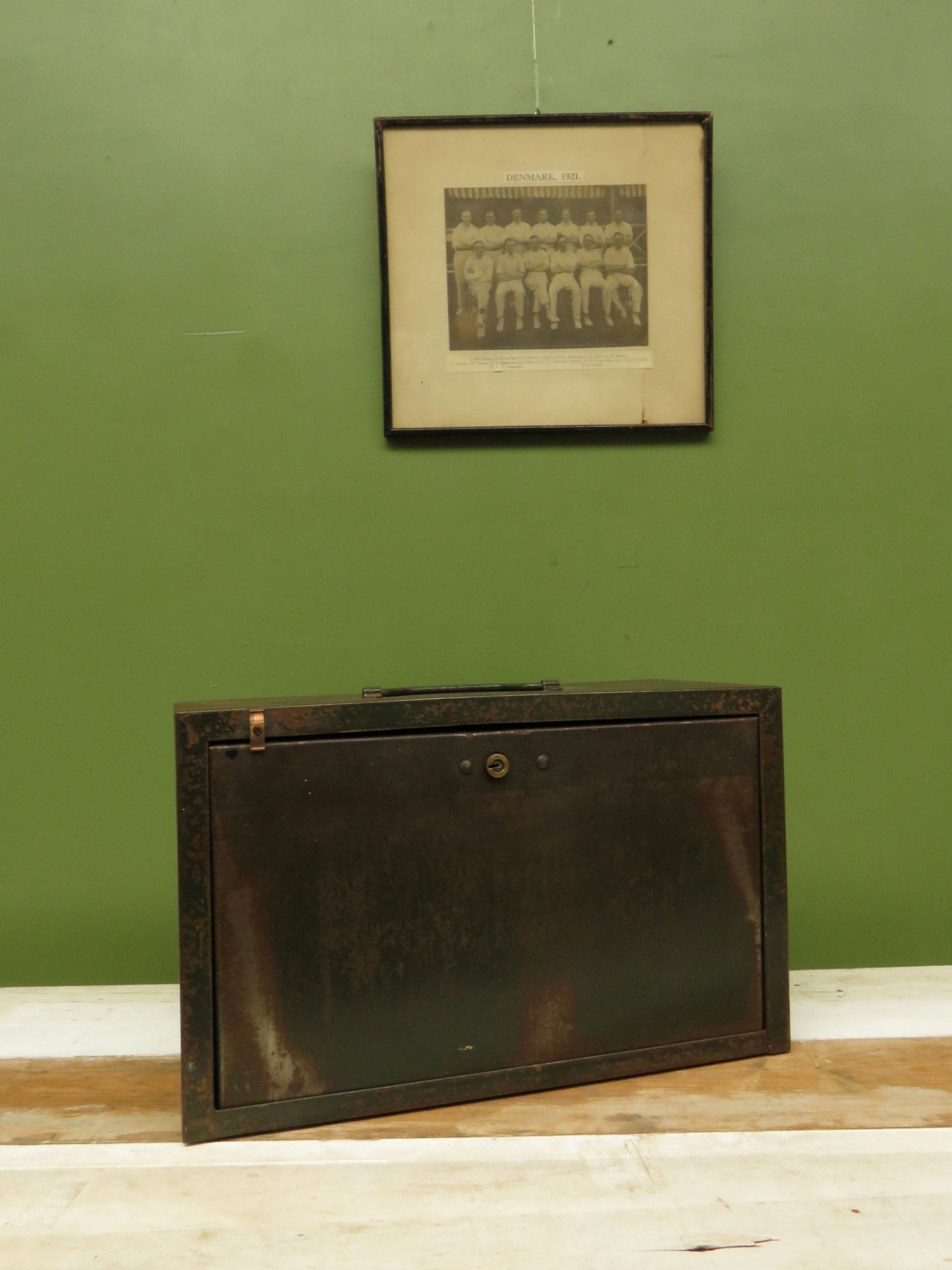 Vintage ENOX Engineers Green Metal Tool Chest Cabinet