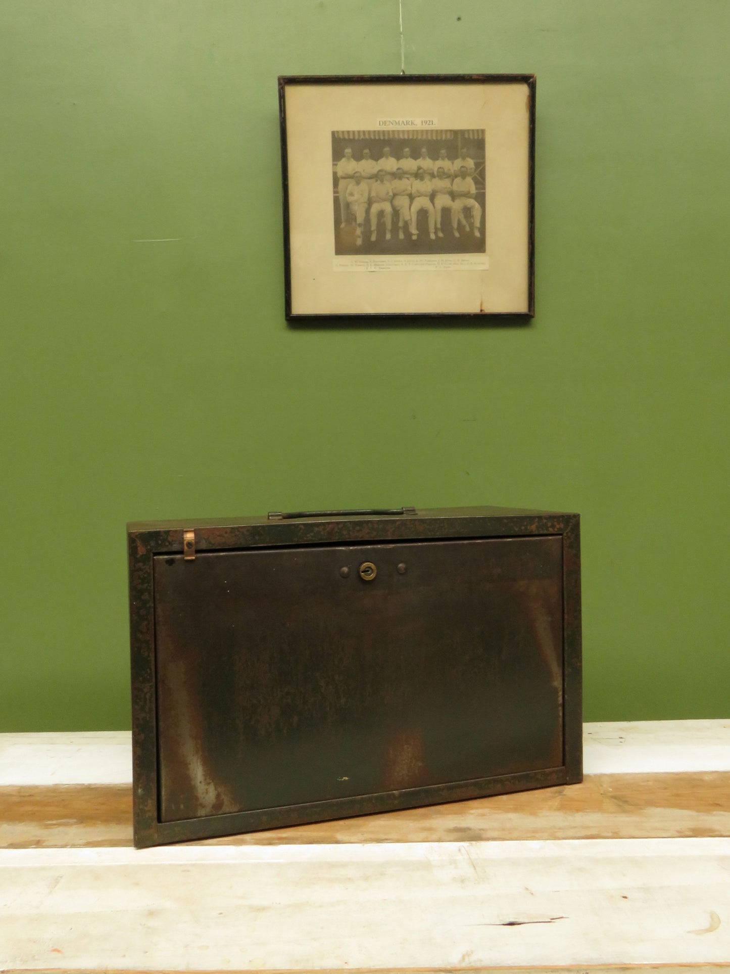 Vintage ENOX Engineers Green Metal Tool Chest Cabinet
