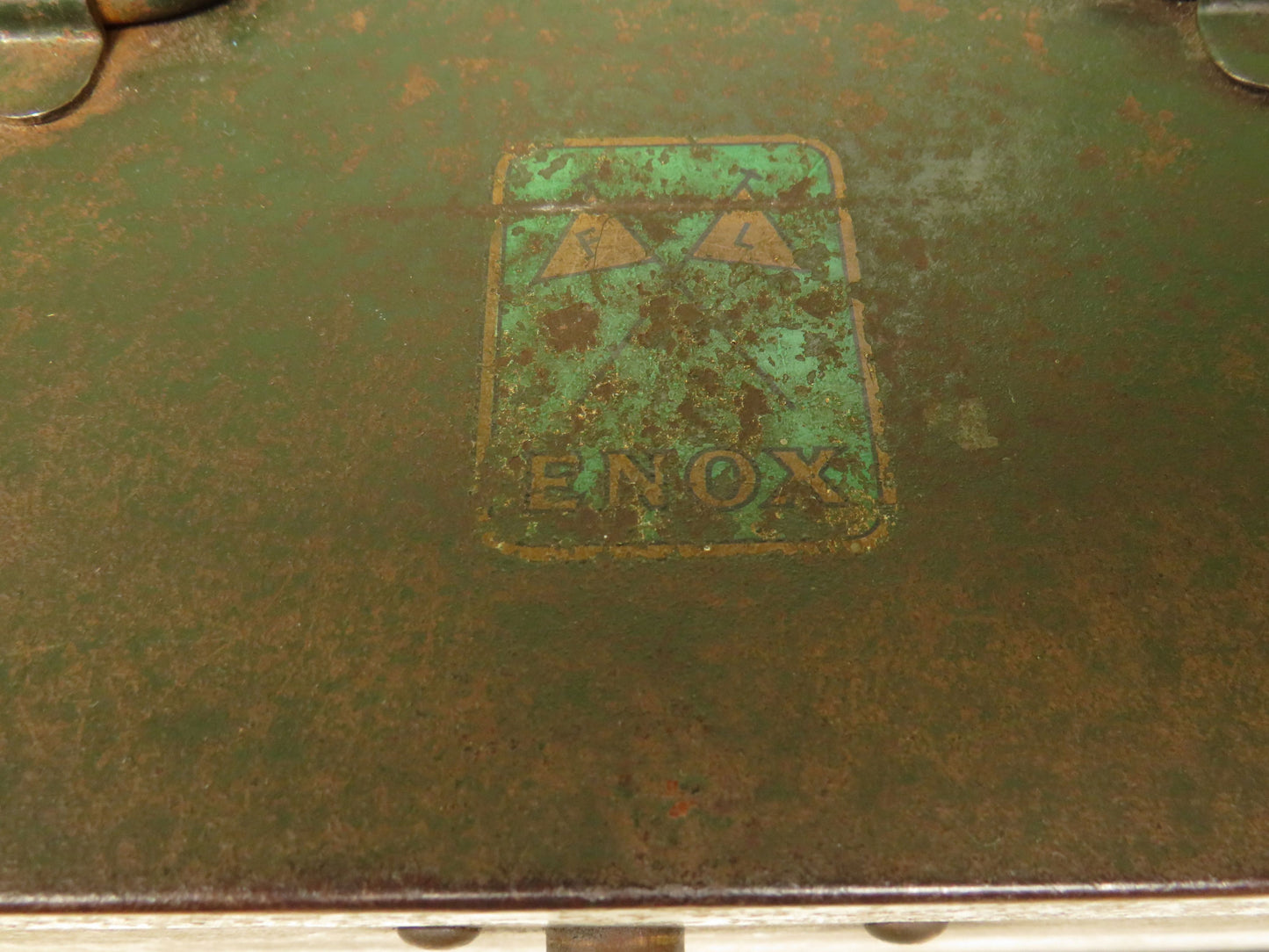 Vintage ENOX Engineers Green Metal Tool Chest Cabinet