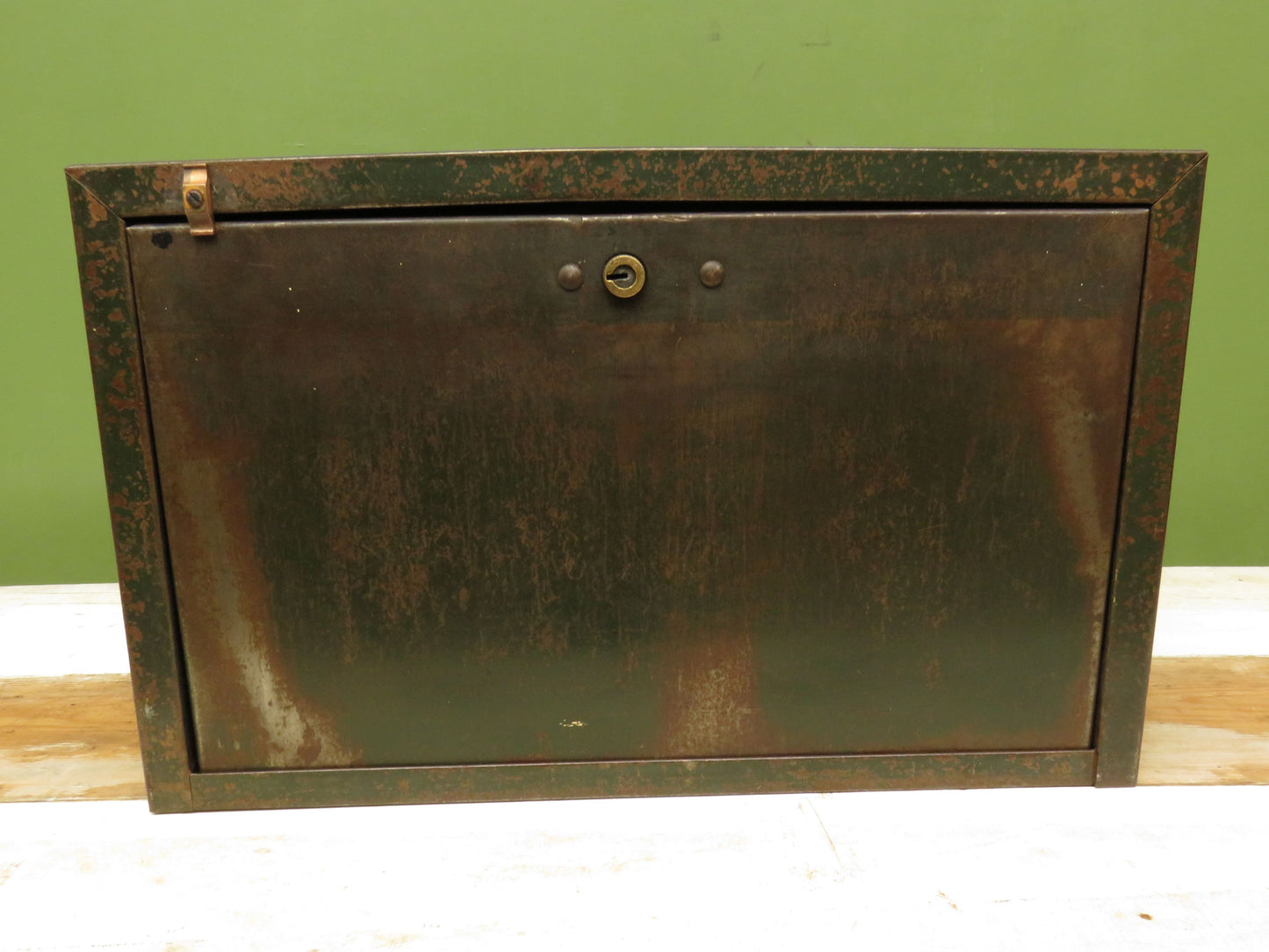 Vintage ENOX Engineers Green Metal Tool Chest Cabinet