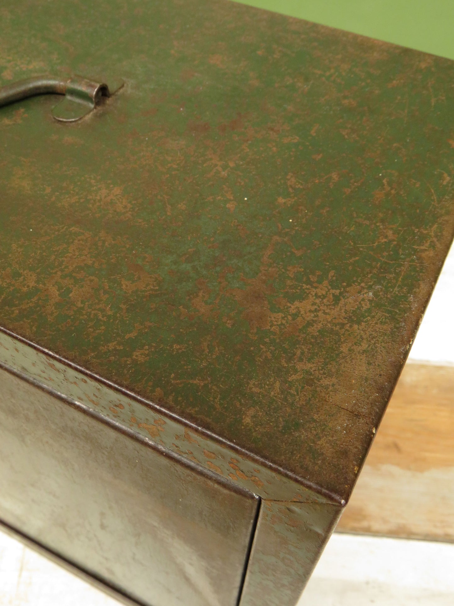 Vintage ENOX Engineers Green Metal Tool Chest Cabinet