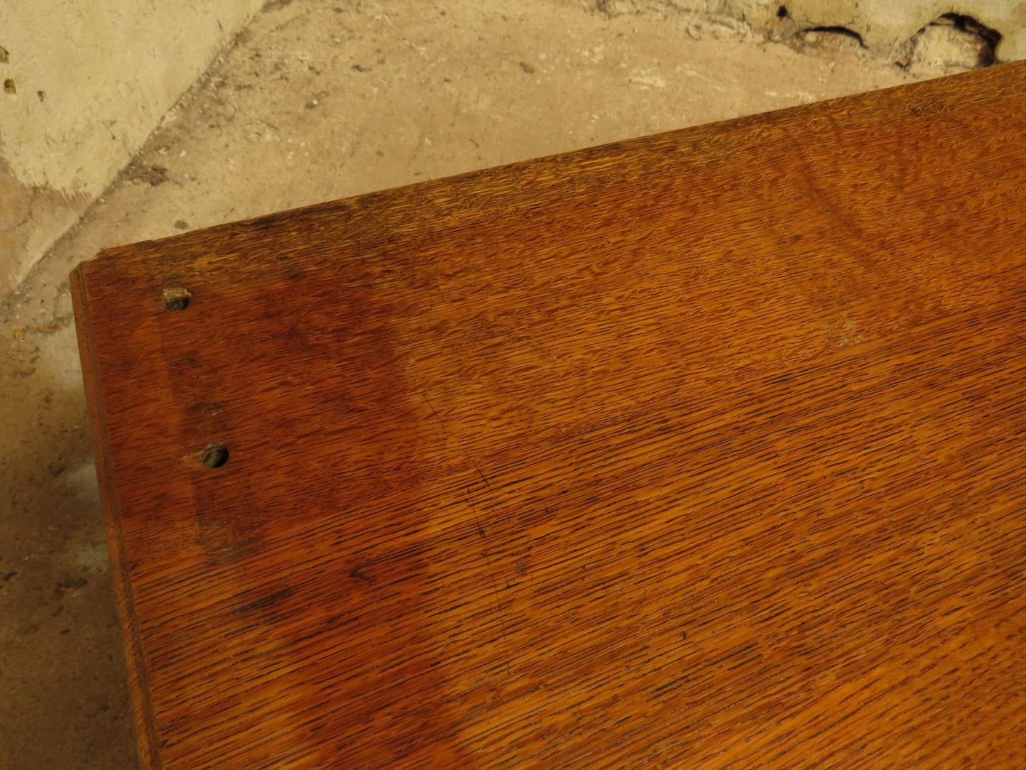 Substantial Arts & Crafts Golden Oak Dresser in two parts