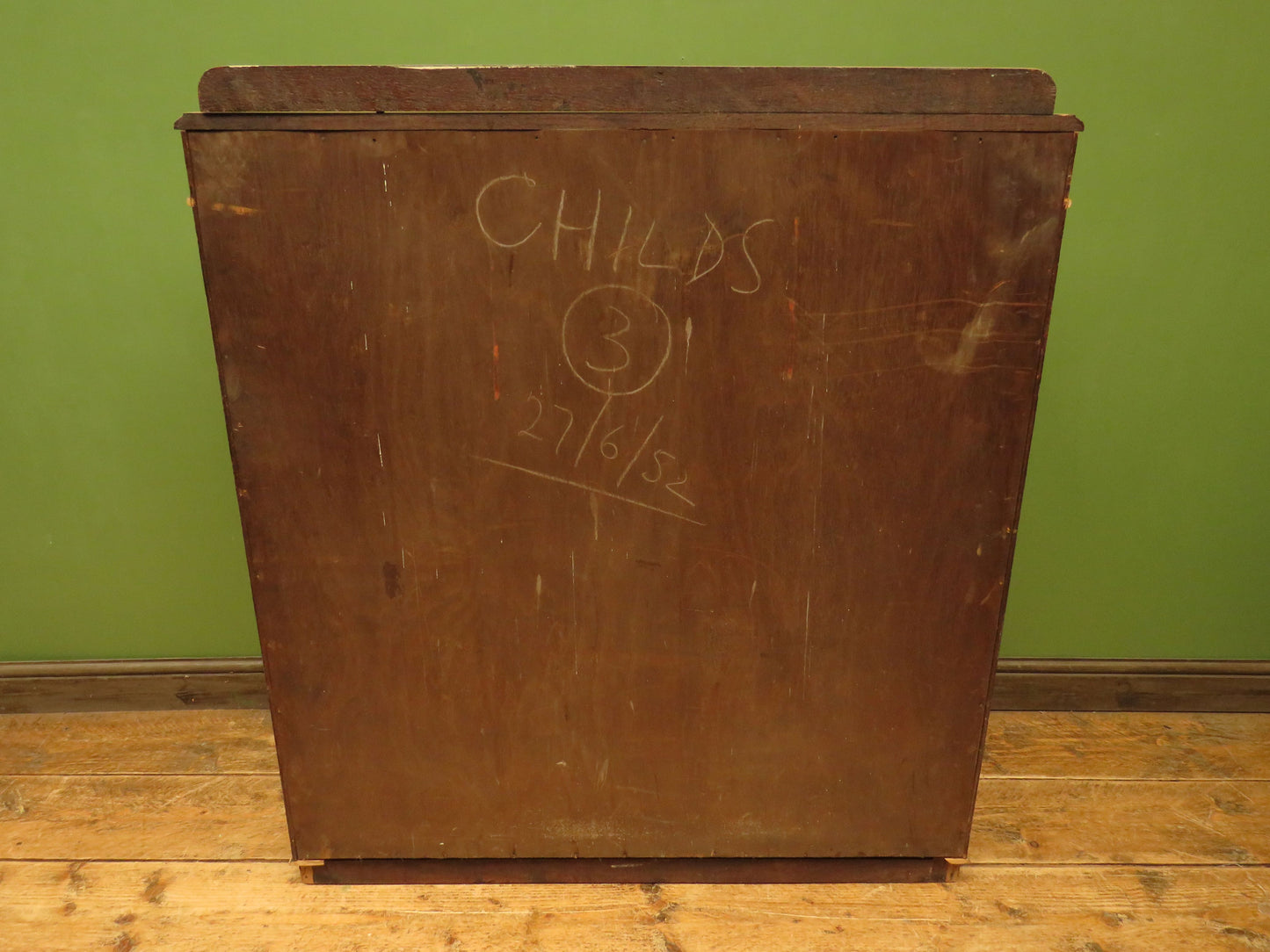 Antique Stripped Oak Bookcase Cabinet with Lockable doors