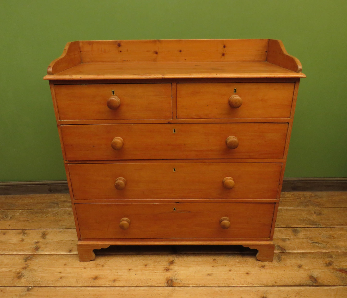 Large Characterful Victorian Pine Chest of Drawers