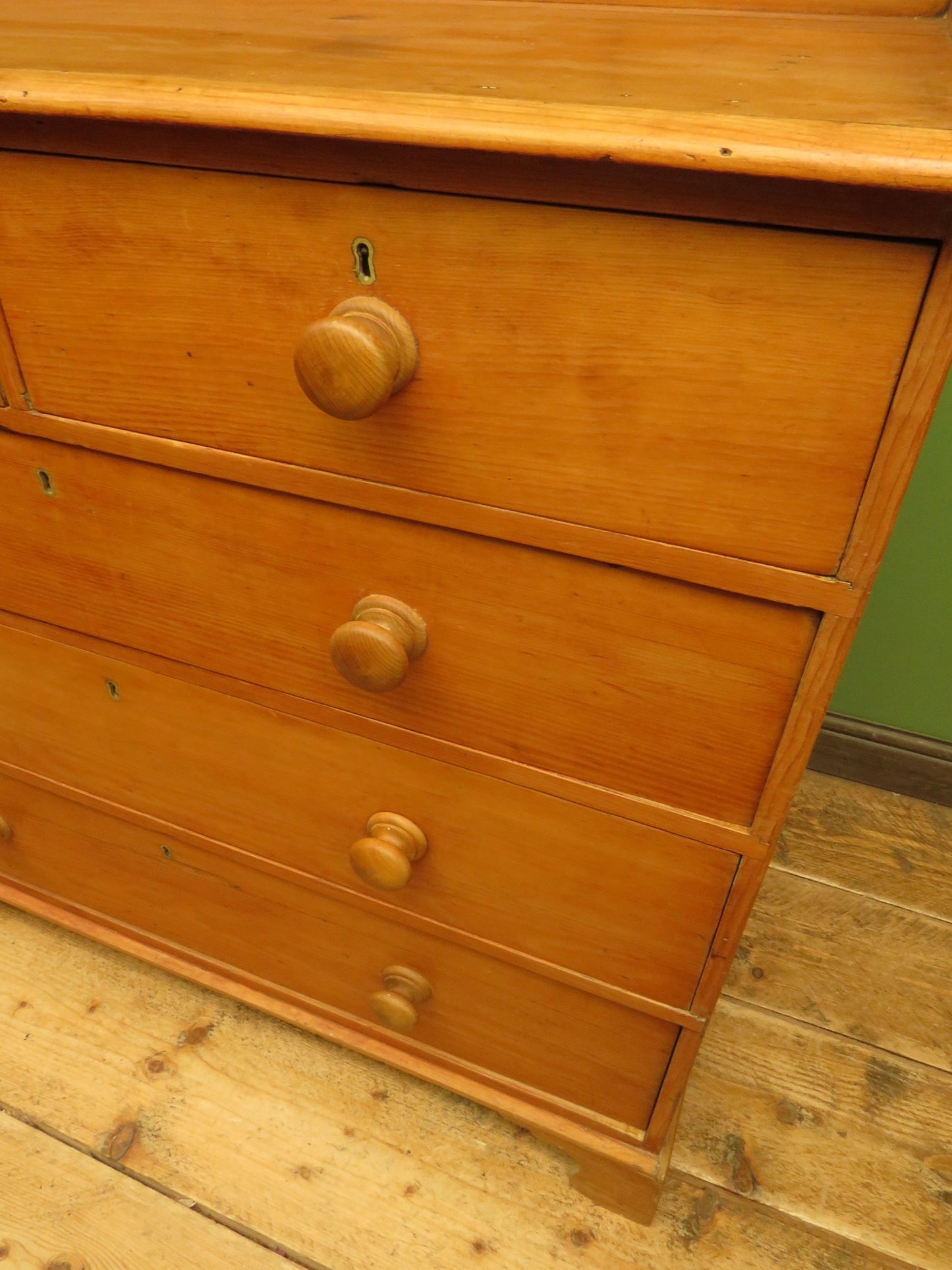 Large Characterful Victorian Pine Chest of Drawers