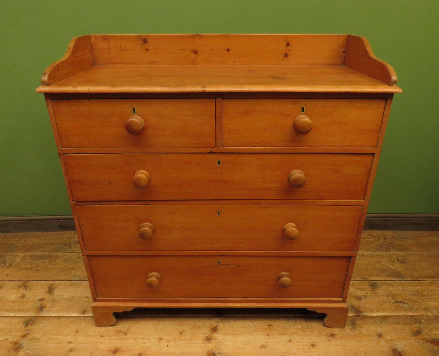 Large Characterful Victorian Pine Chest of Drawers
