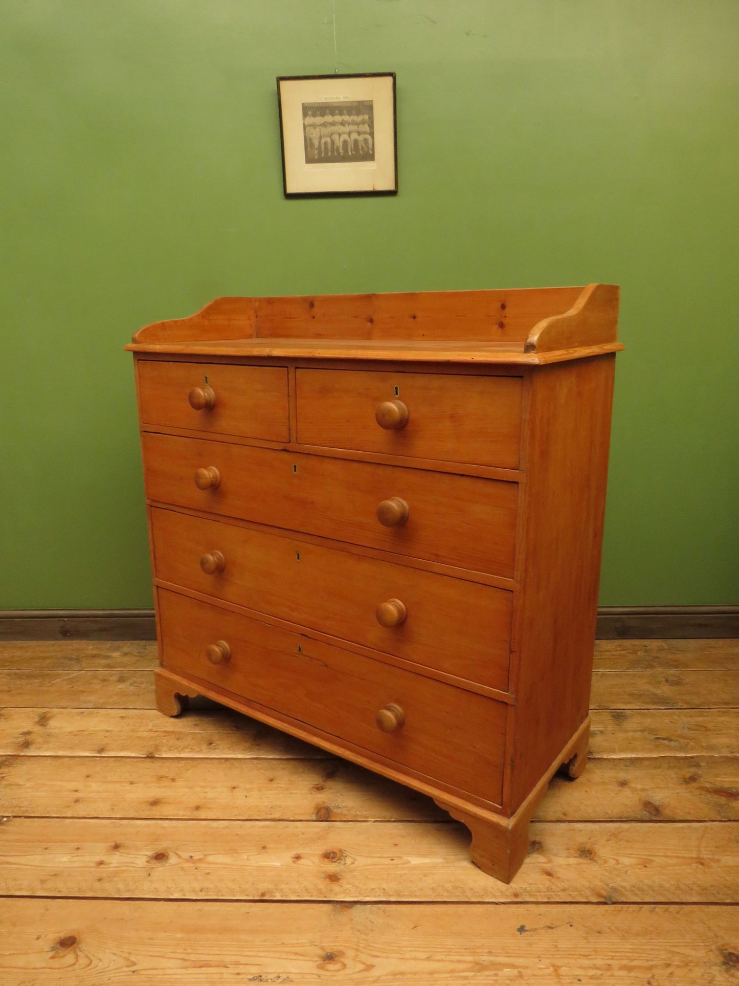 Large Characterful Victorian Pine Chest of Drawers