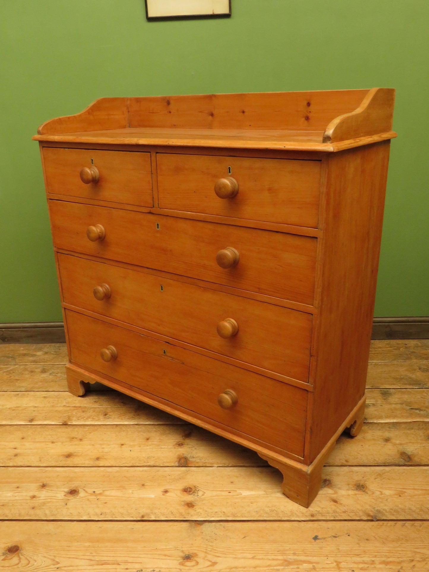 Large Characterful Victorian Pine Chest of Drawers