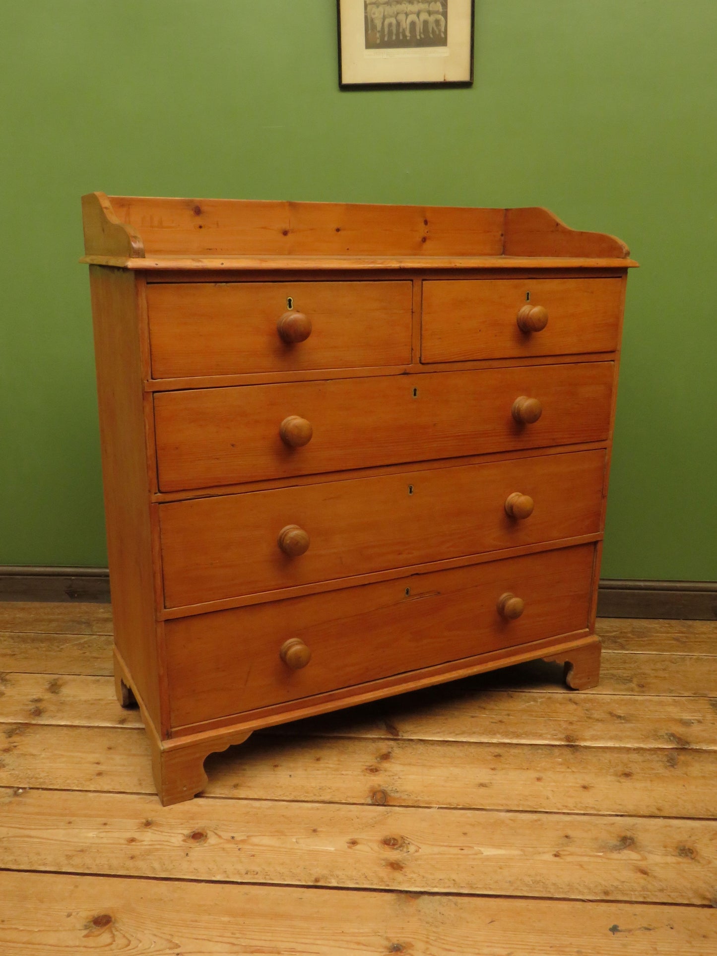 Large Characterful Victorian Pine Chest of Drawers