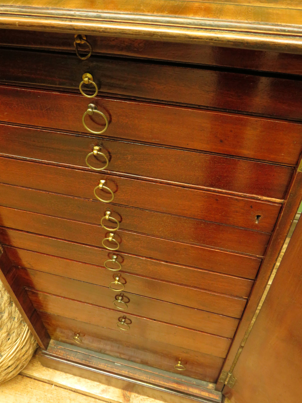 Edwardian Collectors Specimen Cabinet with Internal Drawers