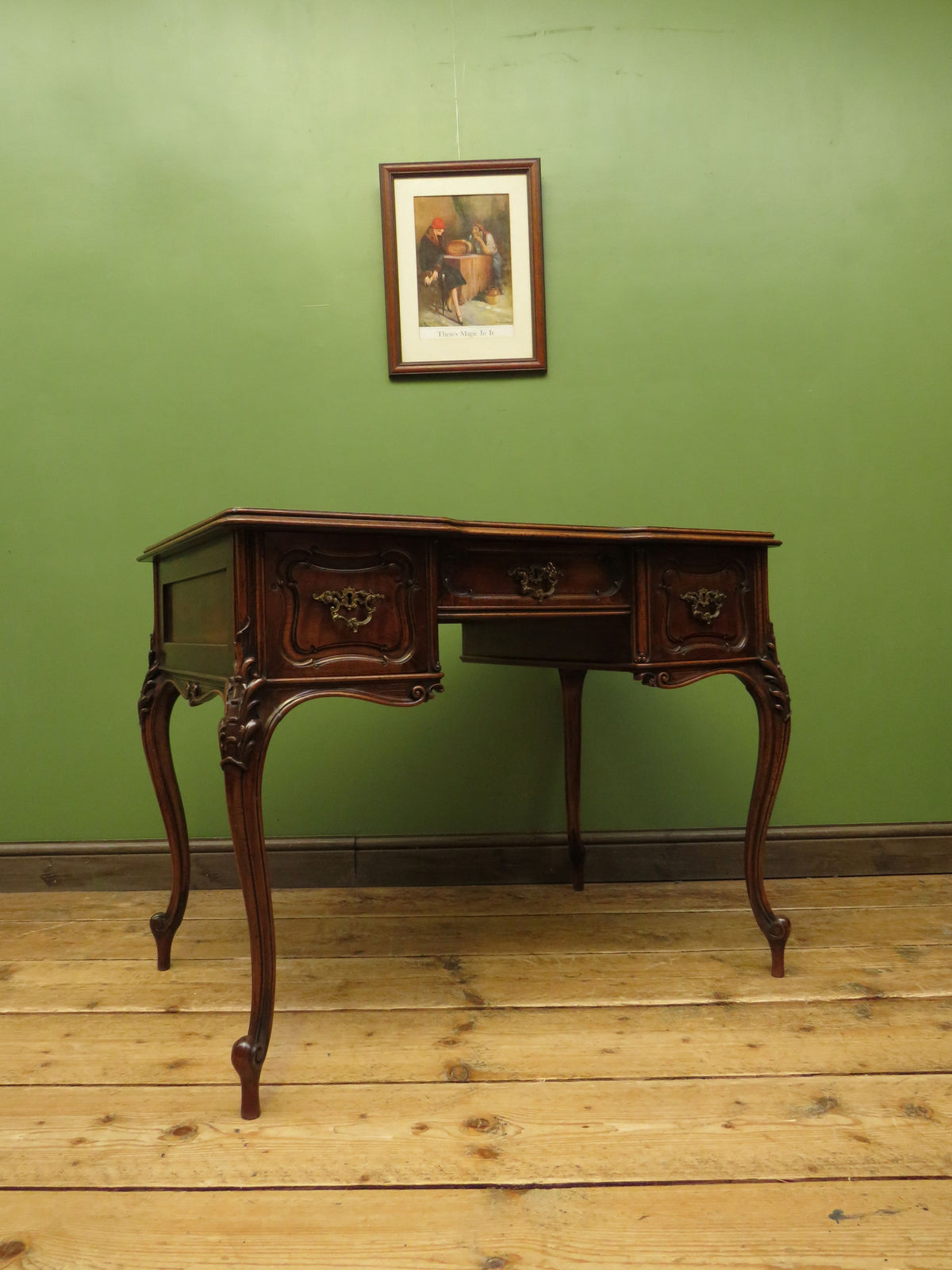 Louis Style French Walnut Writing Desk