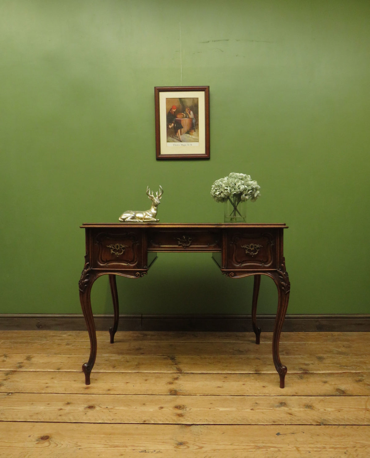 Louis Style French Walnut Writing Desk