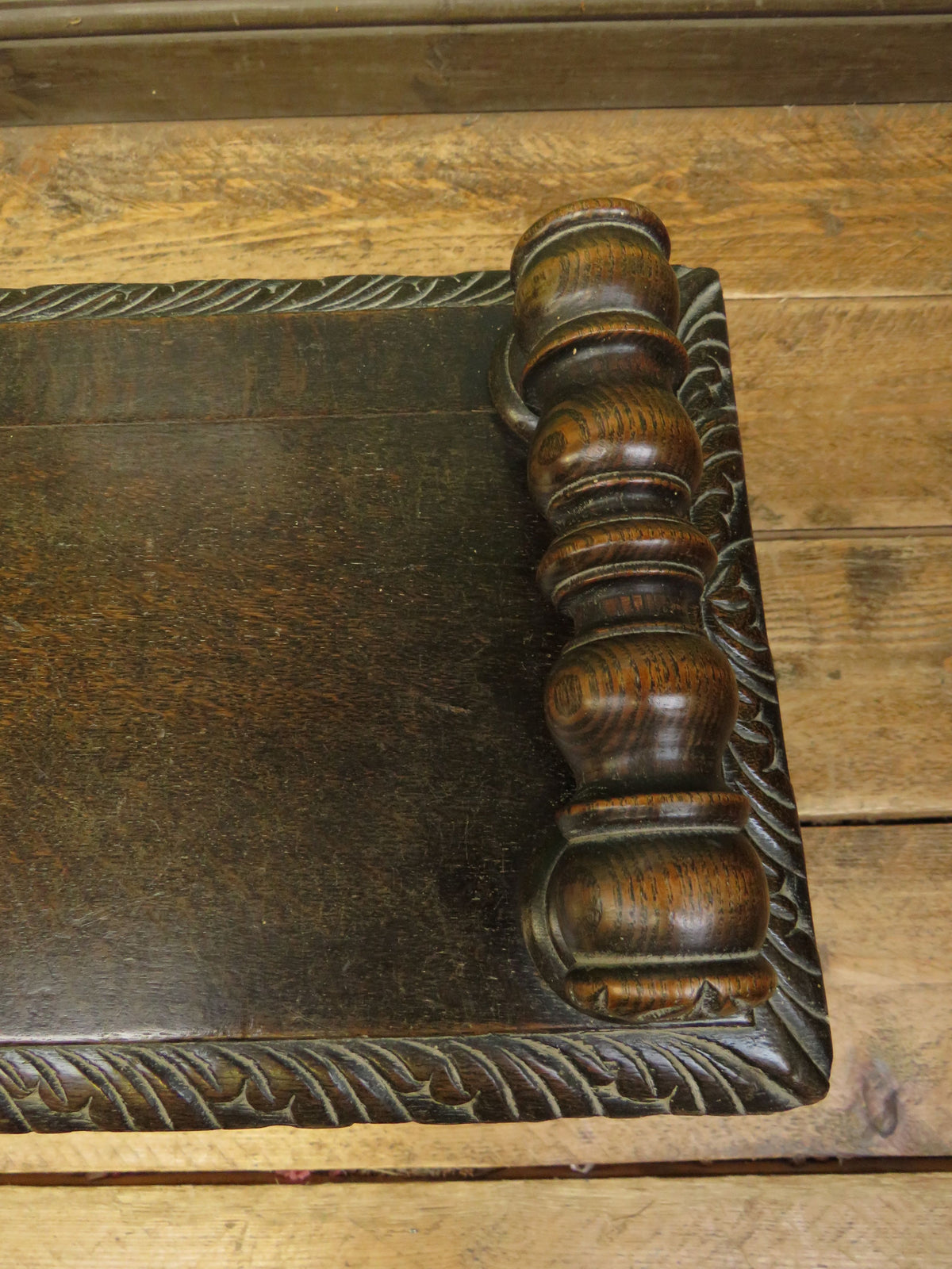 Victorian Carved Oak Window Seat Bench c.1880 Antique Hall Bench