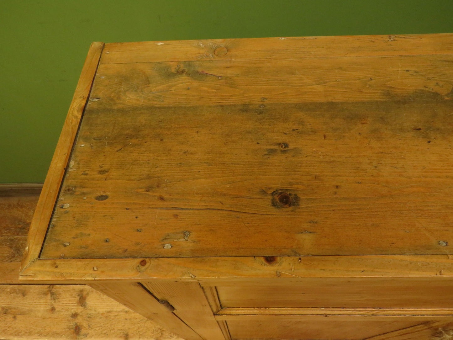 Victorian Pine Kitchen Larder Cupboard by John Curtis & Son of Leeds