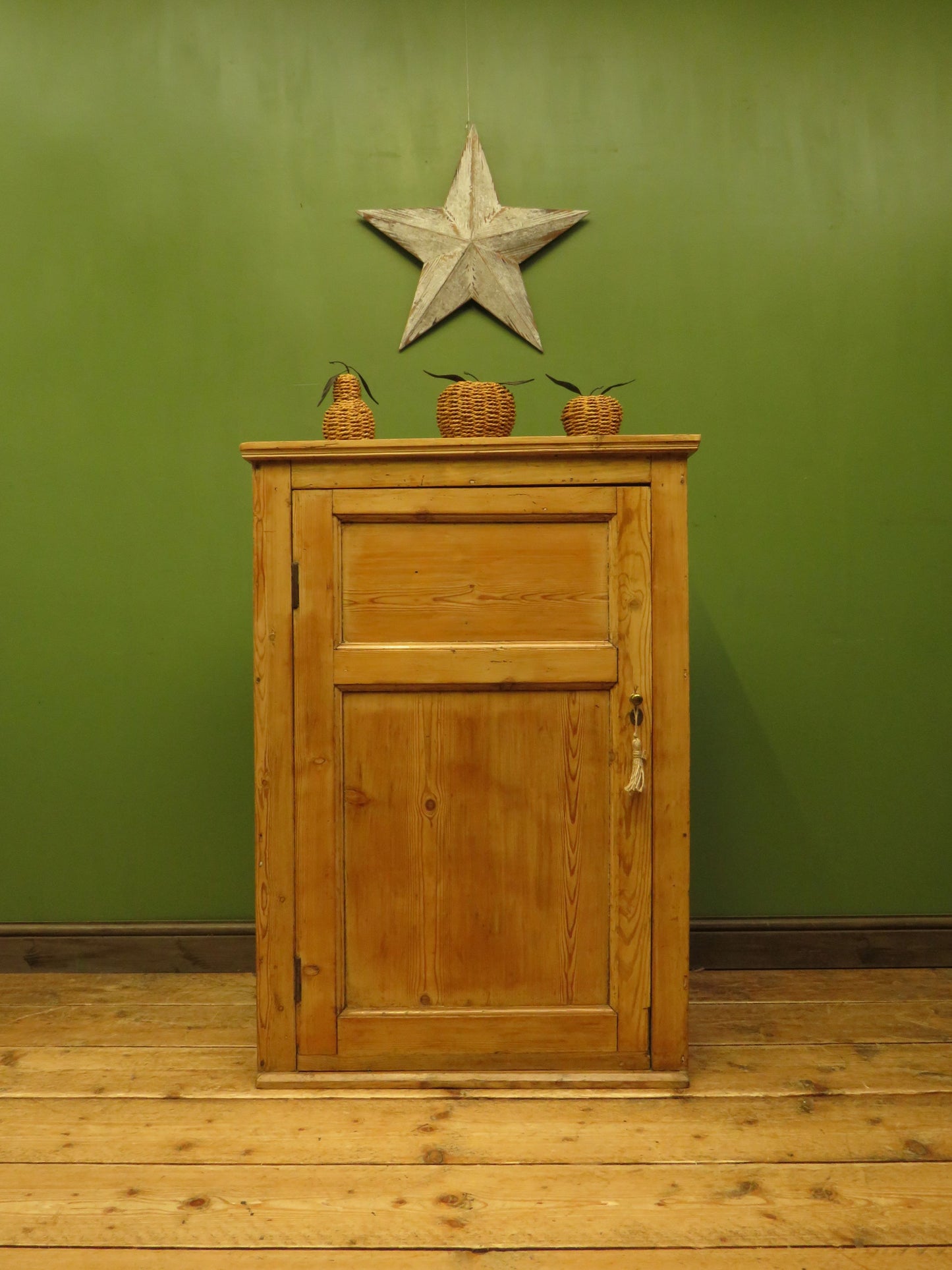 Victorian Pine Kitchen Larder Cupboard by John Curtis & Son of Leeds