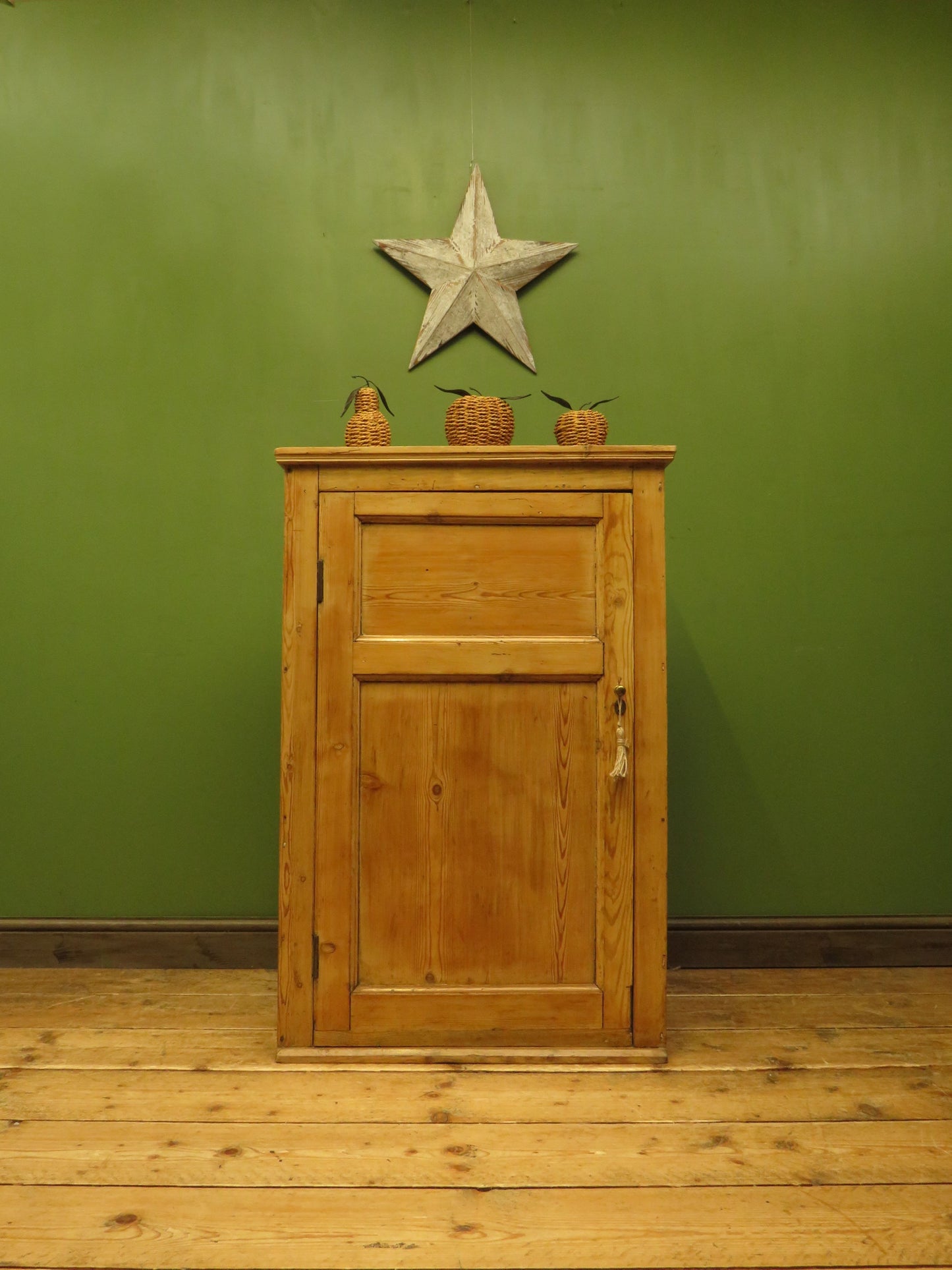 Victorian Pine Kitchen Larder Cupboard by John Curtis & Son of Leeds