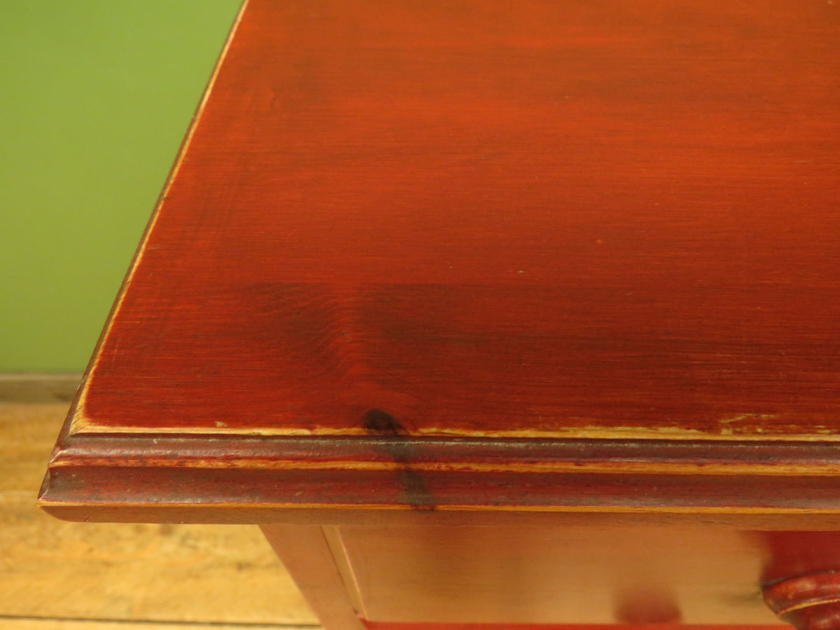 Small Red Pine Cabinet, Hallway, Kitchen or Bathroom Storage