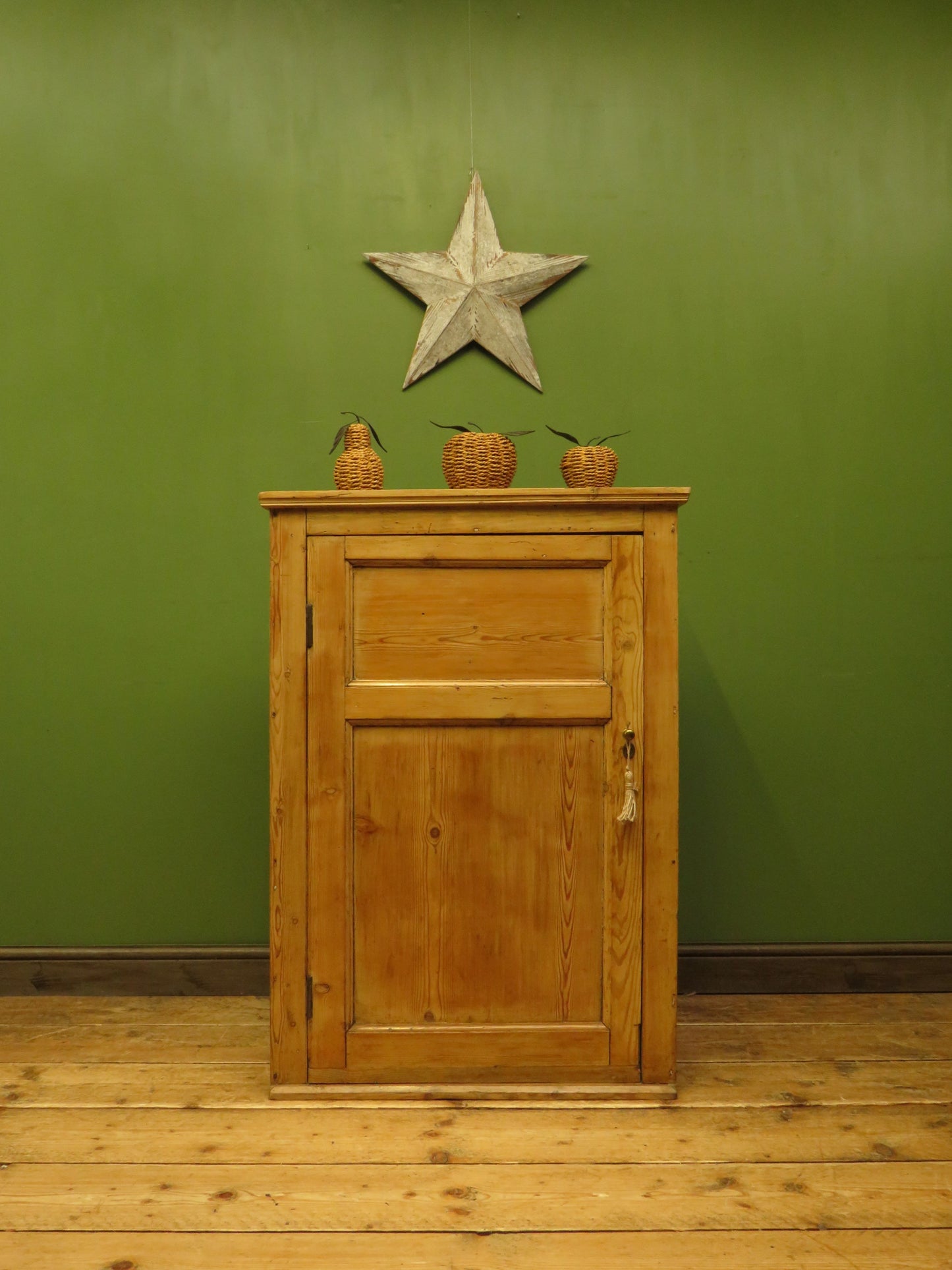 Victorian Pine Kitchen Larder Cupboard by John Curtis & Son of Leeds