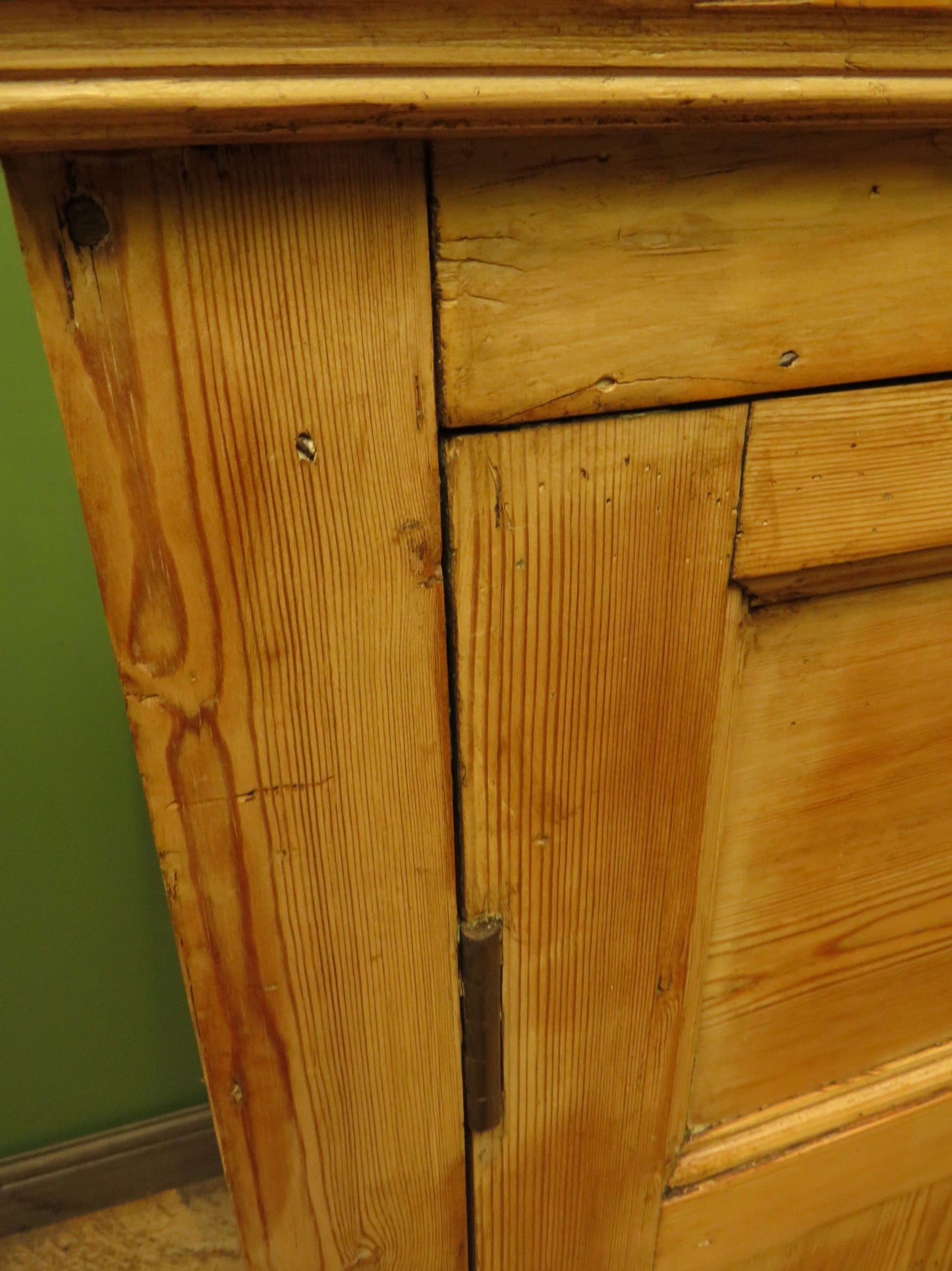 Victorian Pine Kitchen Larder Cupboard by John Curtis & Son of Leeds