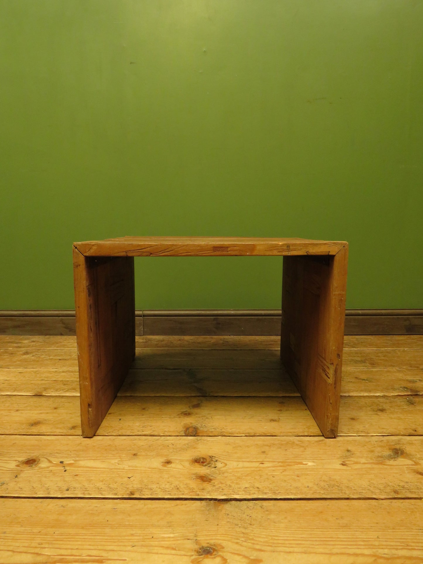 Rustic Industrial Reclaimed Wood End Table, Coffee Table