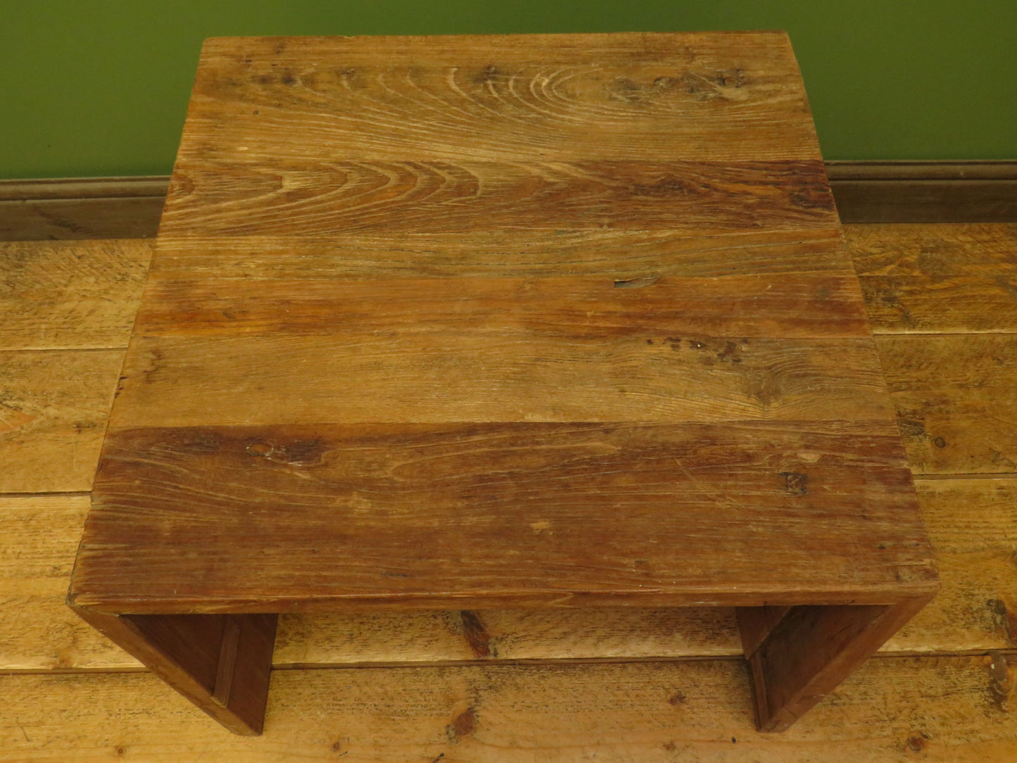 Rustic Industrial Reclaimed Wood End Table, Coffee Table