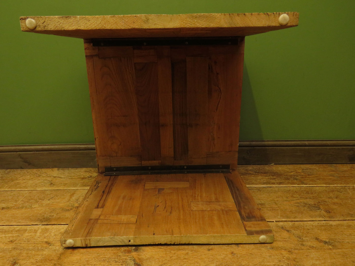 Rustic Industrial Reclaimed Wood End Table, Coffee Table