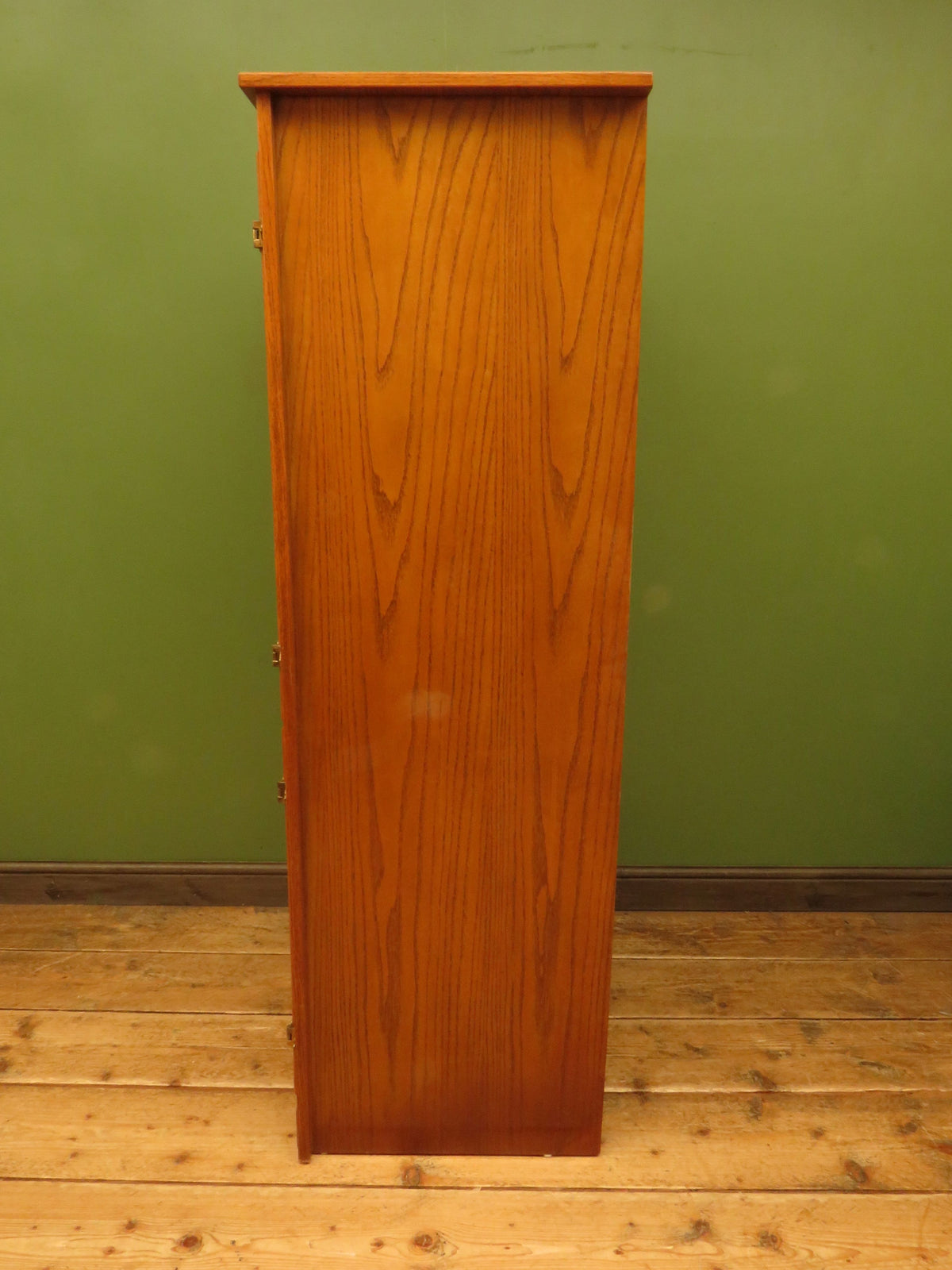 White Clad American Oak Cupboard Office Cabinet Tall Kitchen Larder Storage