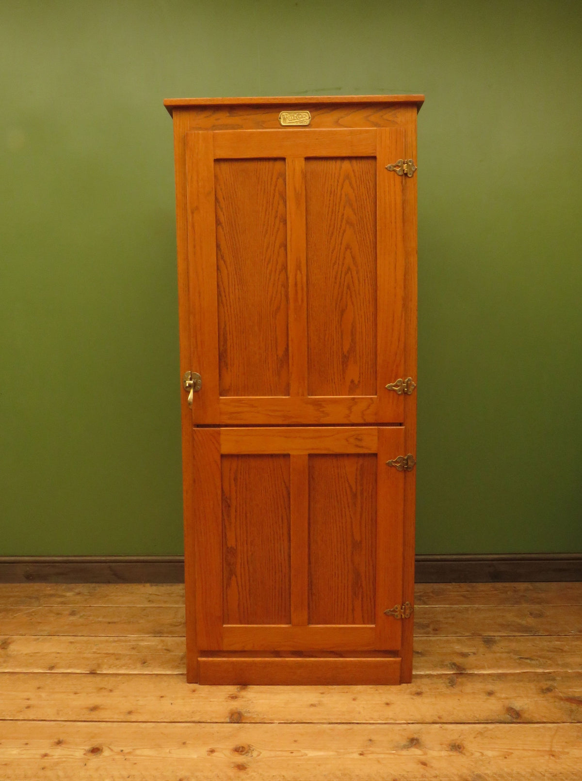 White Clad American Oak Cupboard Office Cabinet Tall Kitchen Larder Storage