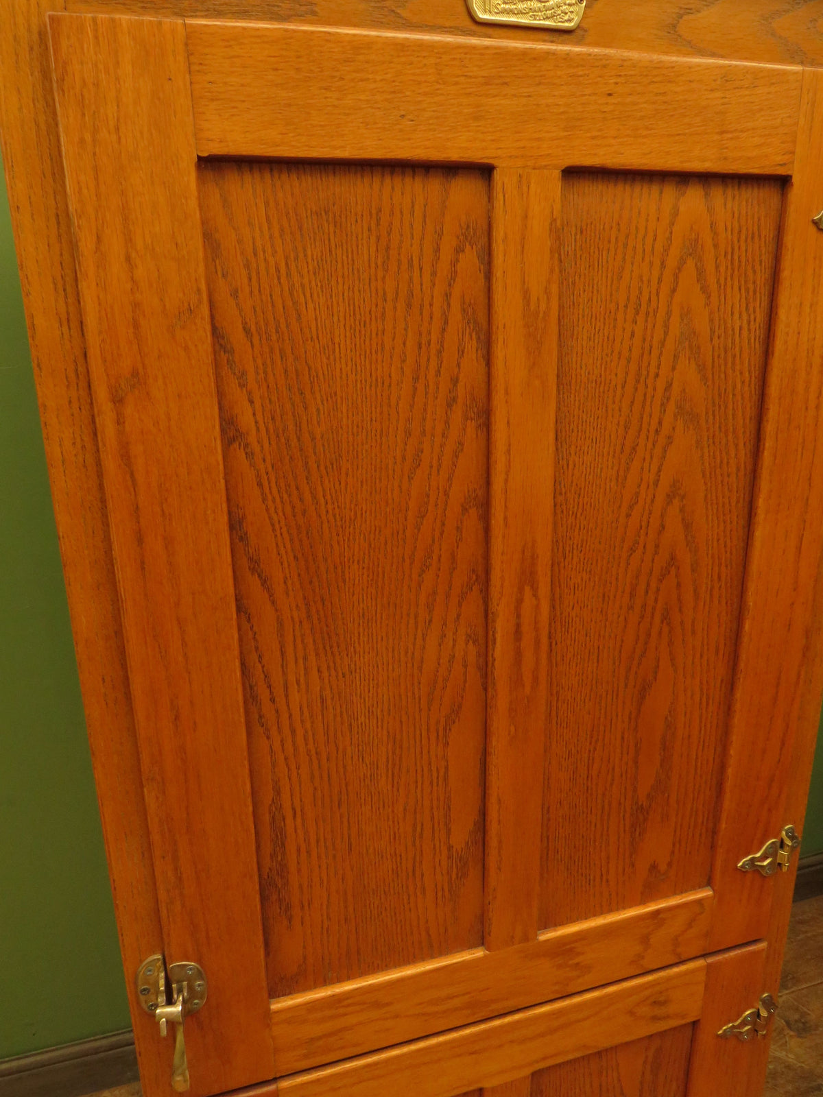 White Clad American Oak Cupboard Office Cabinet Tall Kitchen Larder Storage