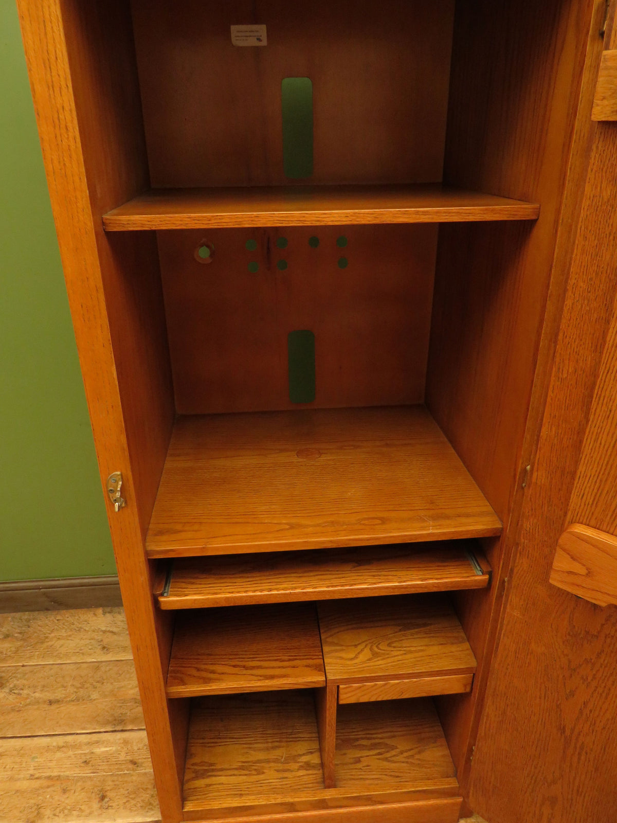 White Clad American Oak Cupboard Office Cabinet Tall Kitchen Larder Storage
