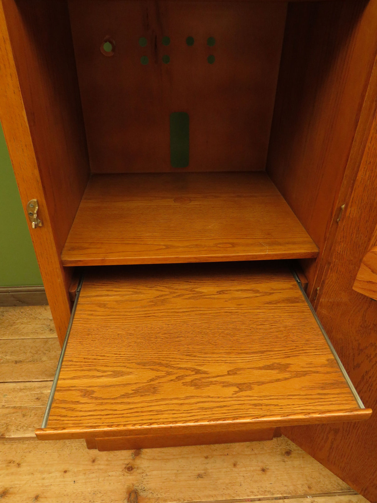 White Clad American Oak Cupboard Office Cabinet Tall Kitchen Larder Storage