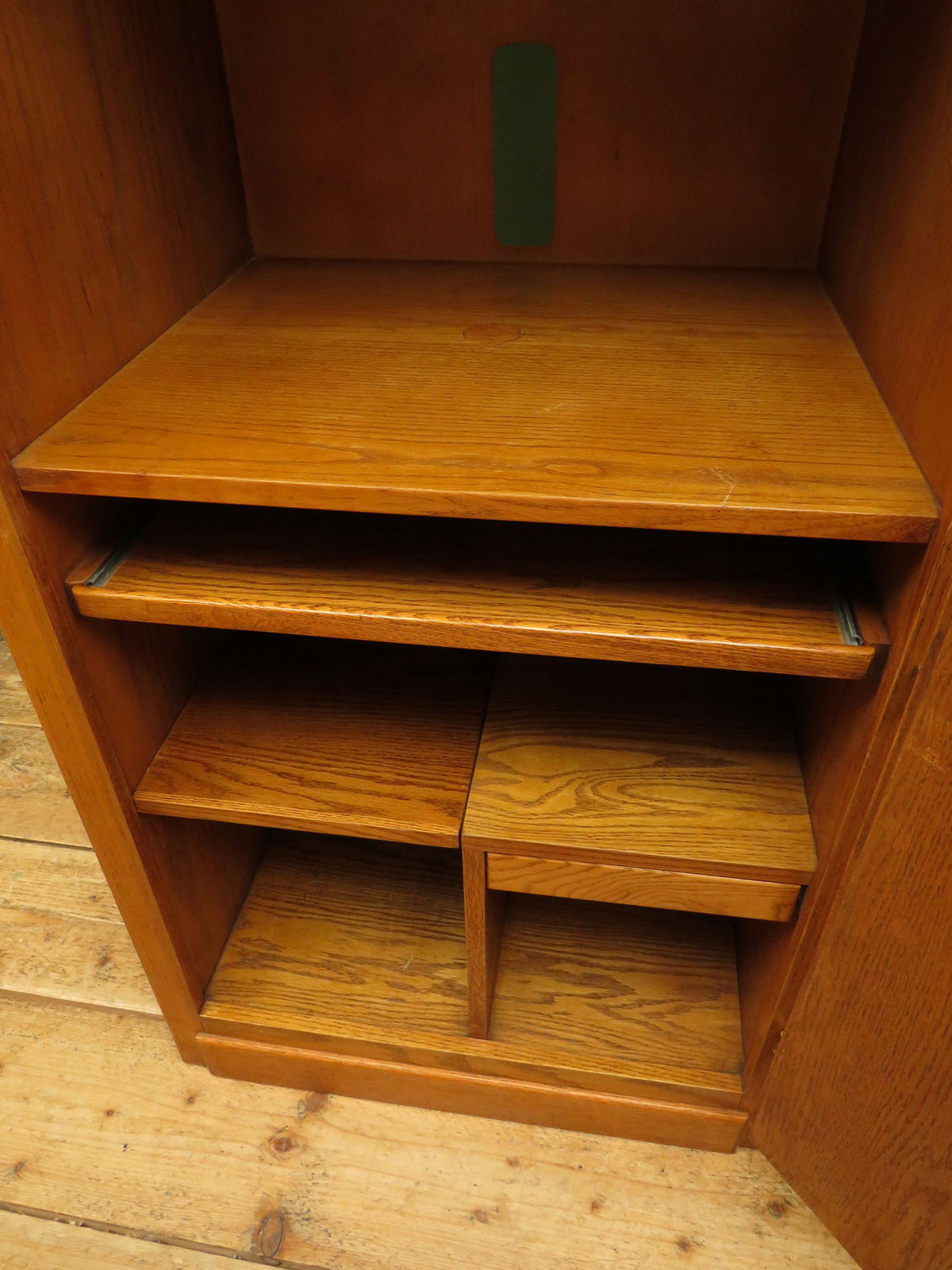 White Clad American Oak Cupboard Office Cabinet Tall Kitchen Larder Storage
