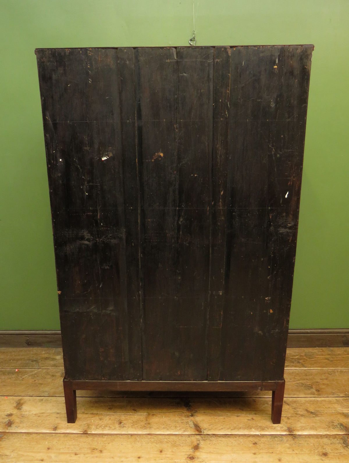 Antique Mahogany Glazed Library Bookcase Cabinet Country House