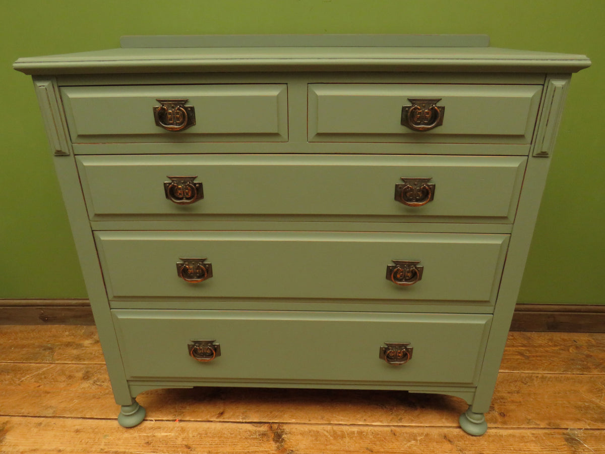 Hand Painted Chest of Drawers in Rust-Oleum Serenity