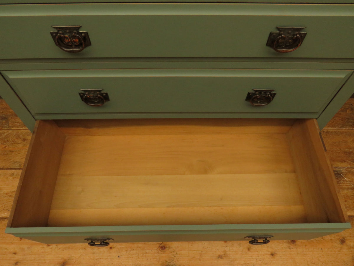 Hand Painted Chest of Drawers in Rust-Oleum Serenity