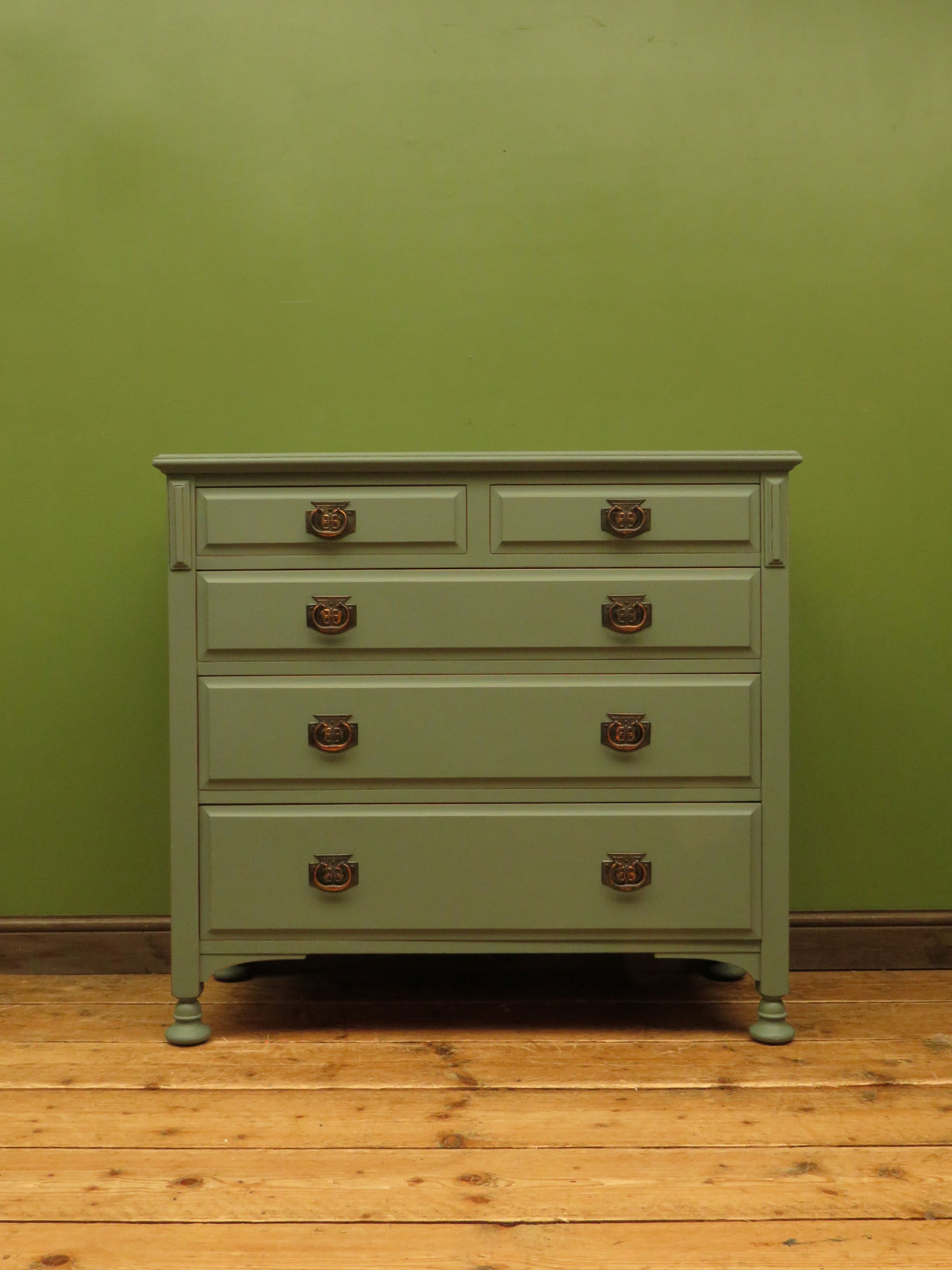 Hand Painted Chest of Drawers in Rust-Oleum Serenity