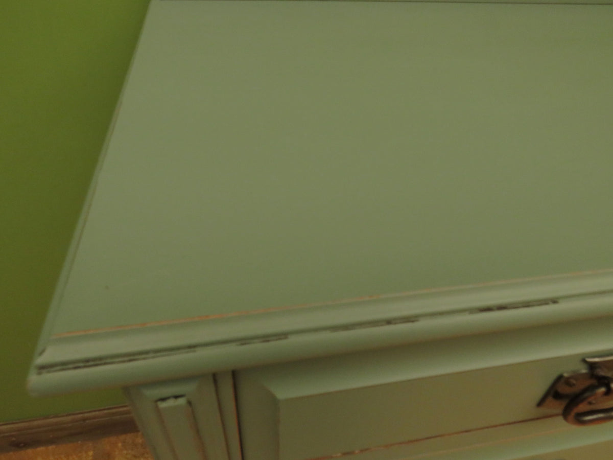 Hand Painted Chest of Drawers in Rust-Oleum Serenity