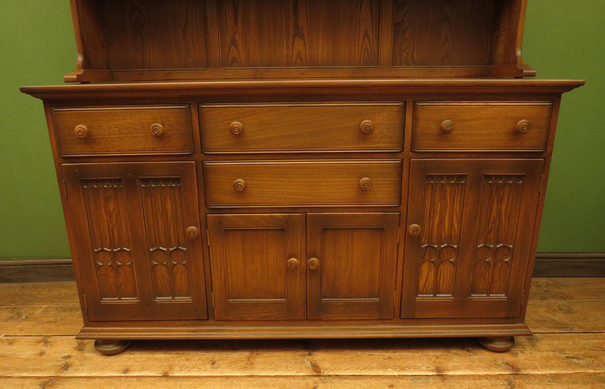 Ercol Welsh Dresser Farmhouse Cabinet Display Storage Cupboard