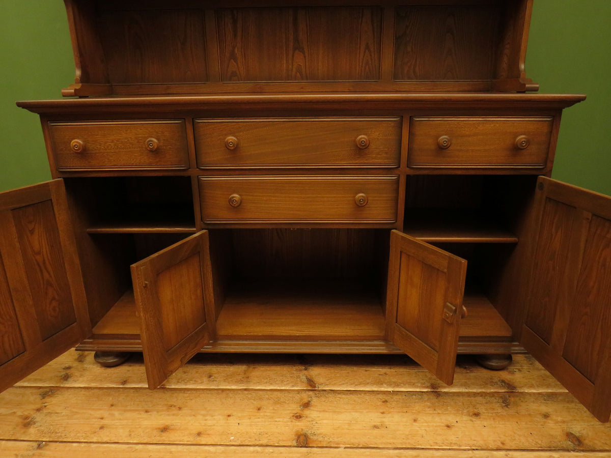 Ercol Welsh Dresser Farmhouse Cabinet Display Storage Cupboard