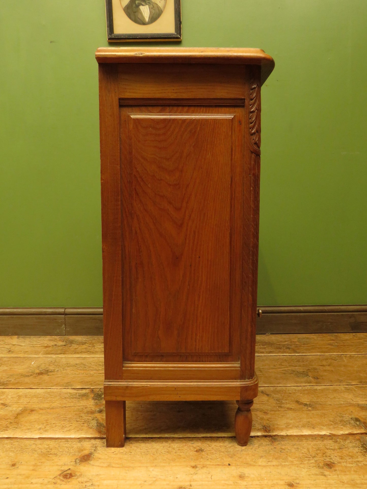 Antique French Bedside Cabinet with ornate carvings