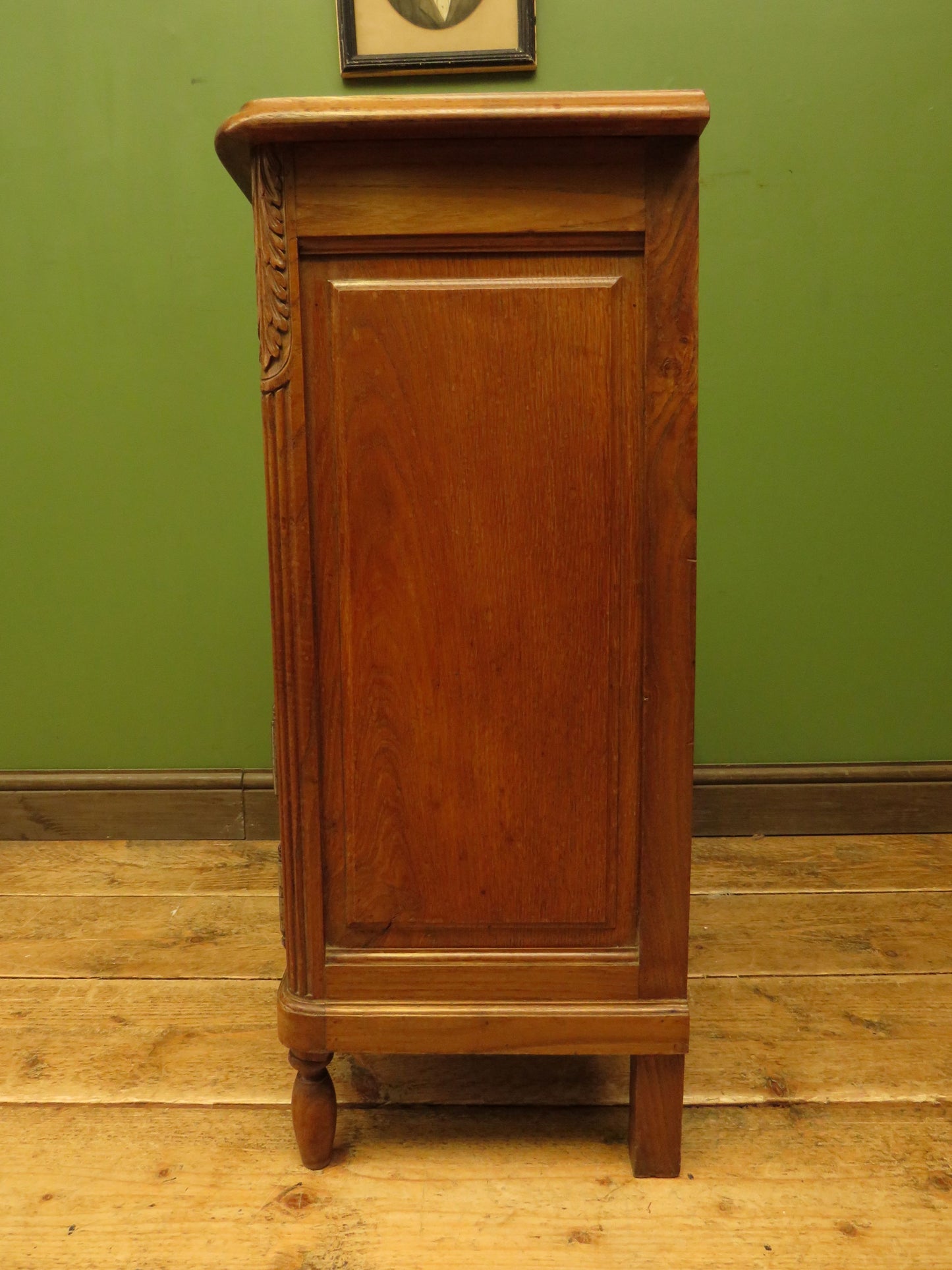 Antique French Bedside Cabinet with ornate carvings