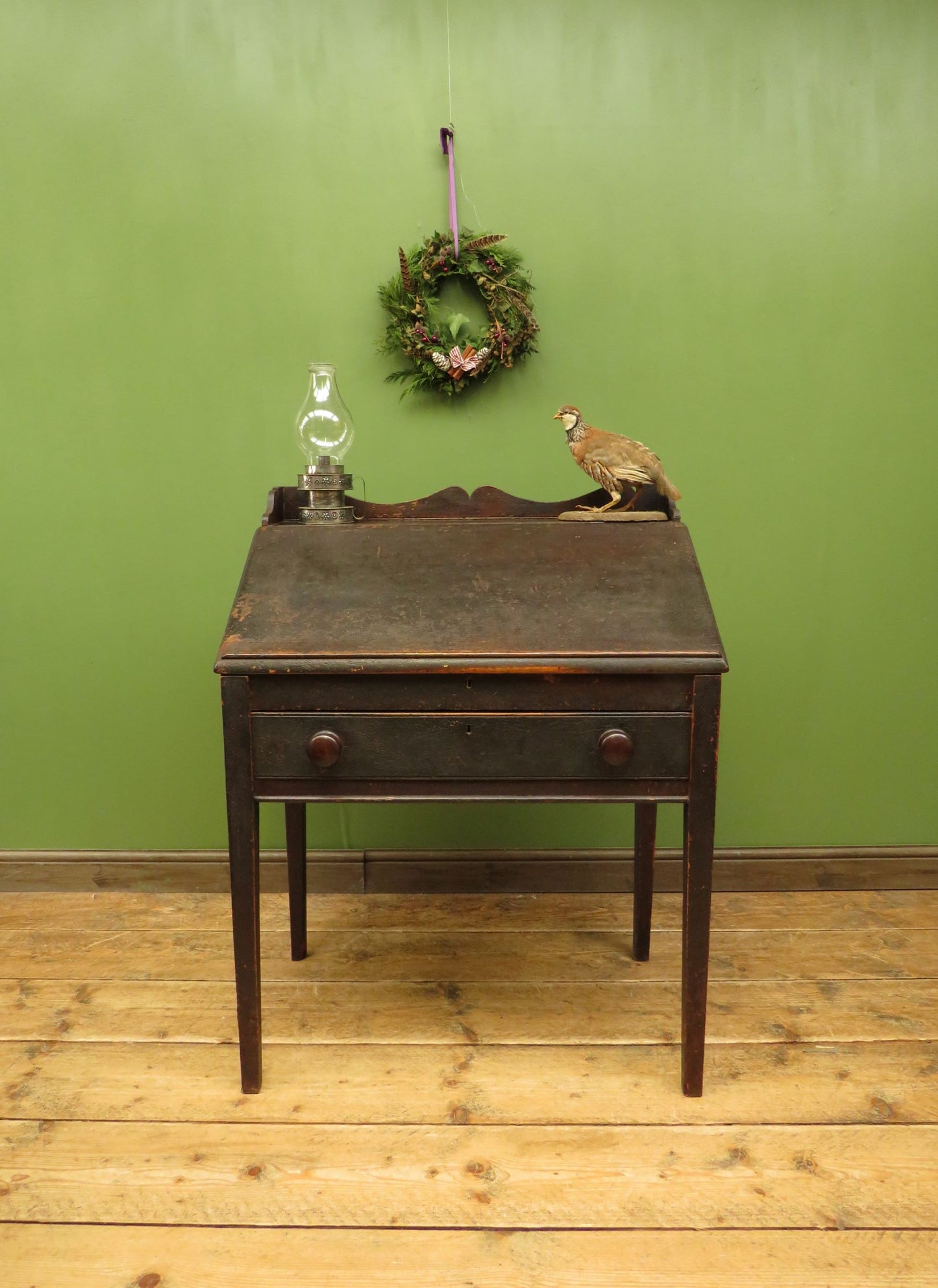 Victorian Clerks Desk with Sloping Top