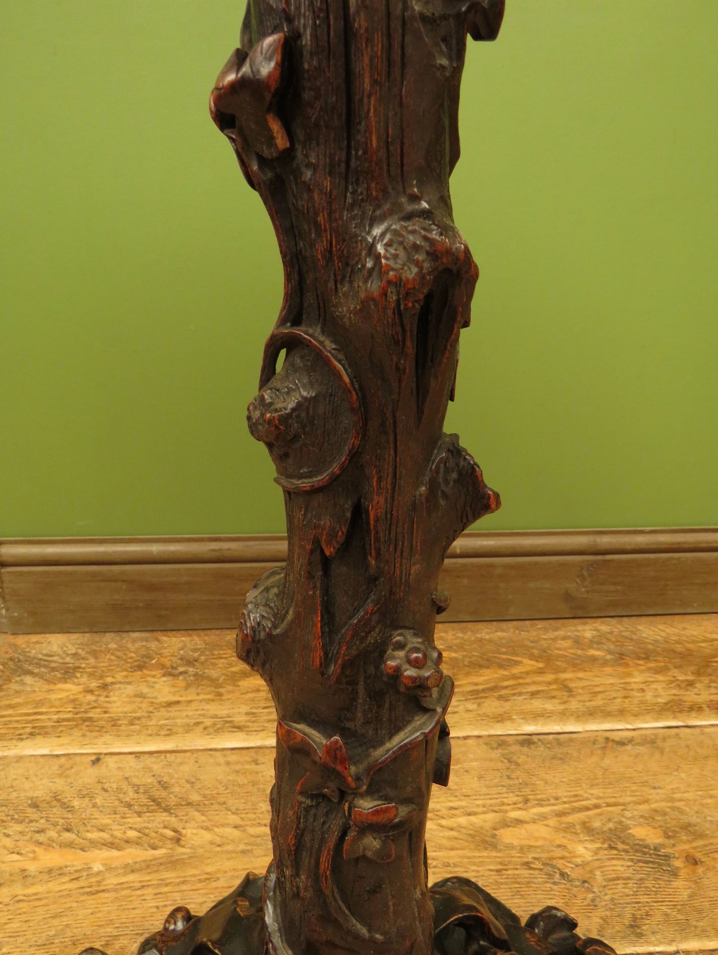 Carved Antique Black Forest Table in the style of Matthew & Willem Horrix