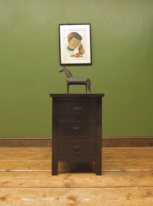 Small Black painted chest of drawers