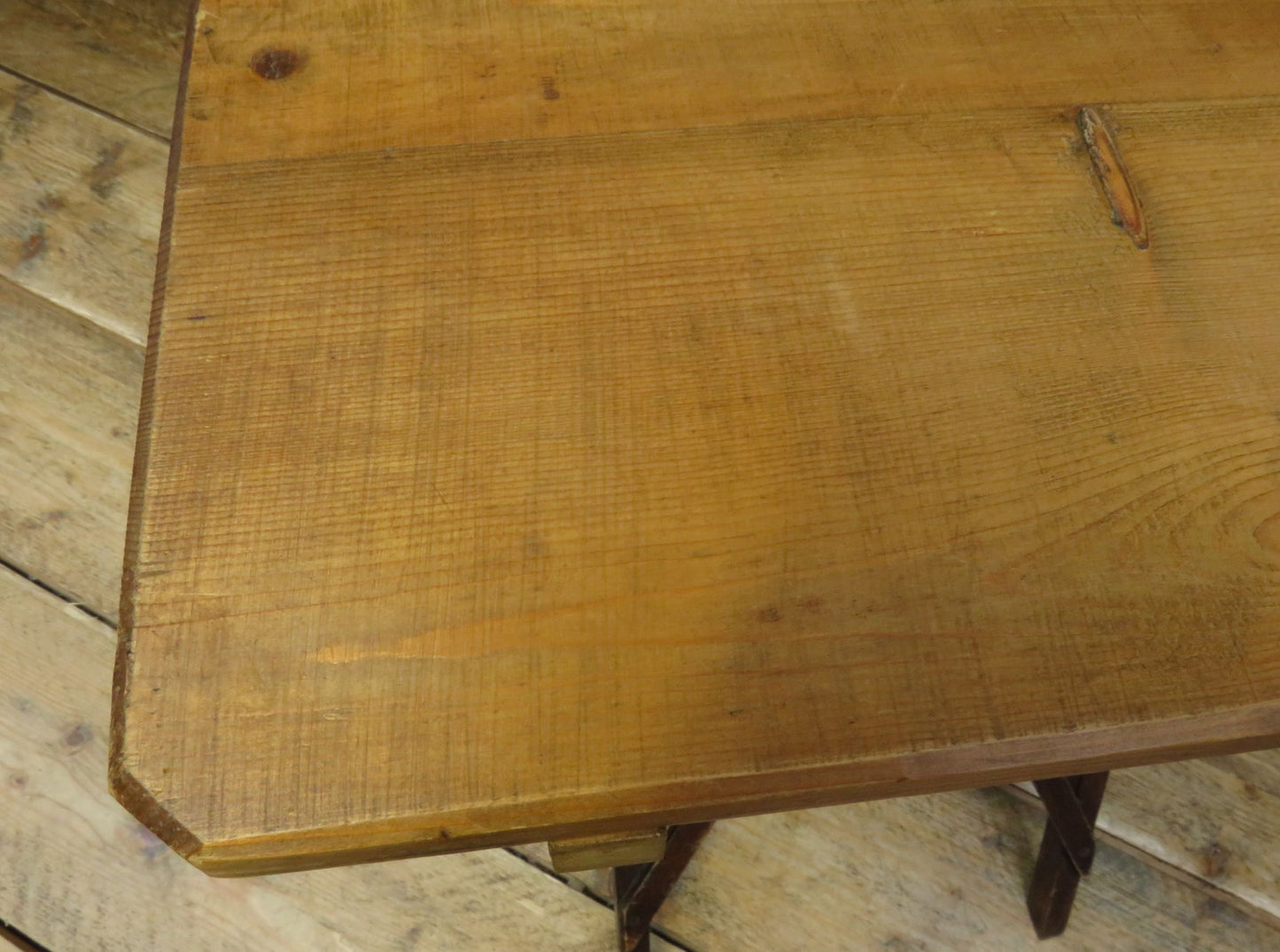 Folding Campaign Style Pine Table By Cajac C1900