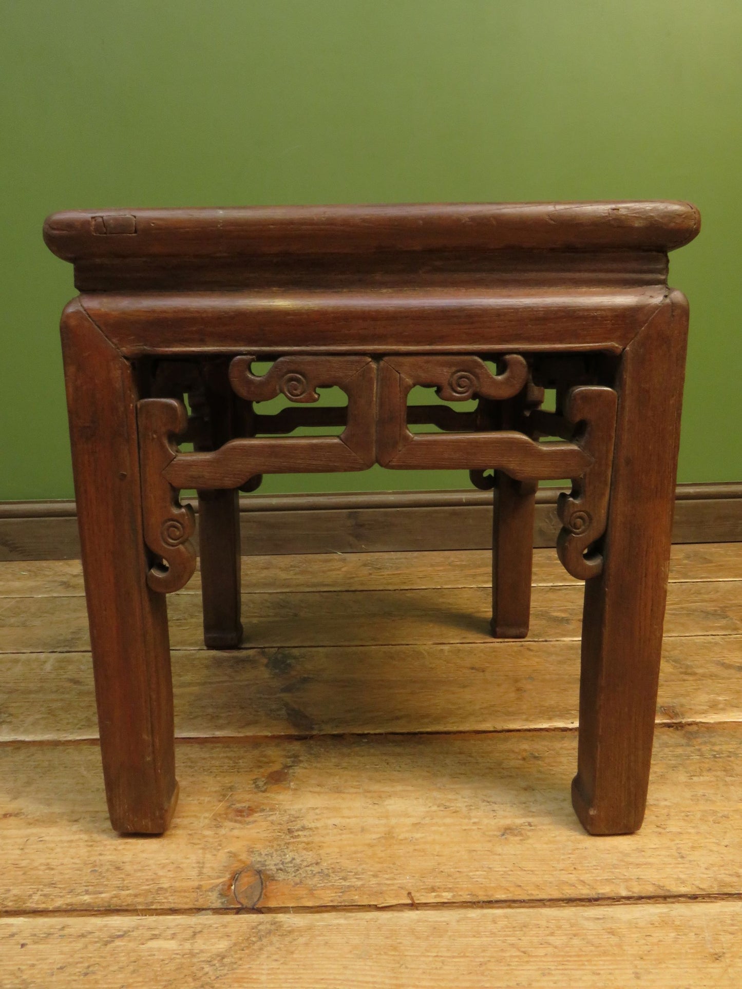 Chinese Ming Dynasty Style Wooden Waisted Stool
